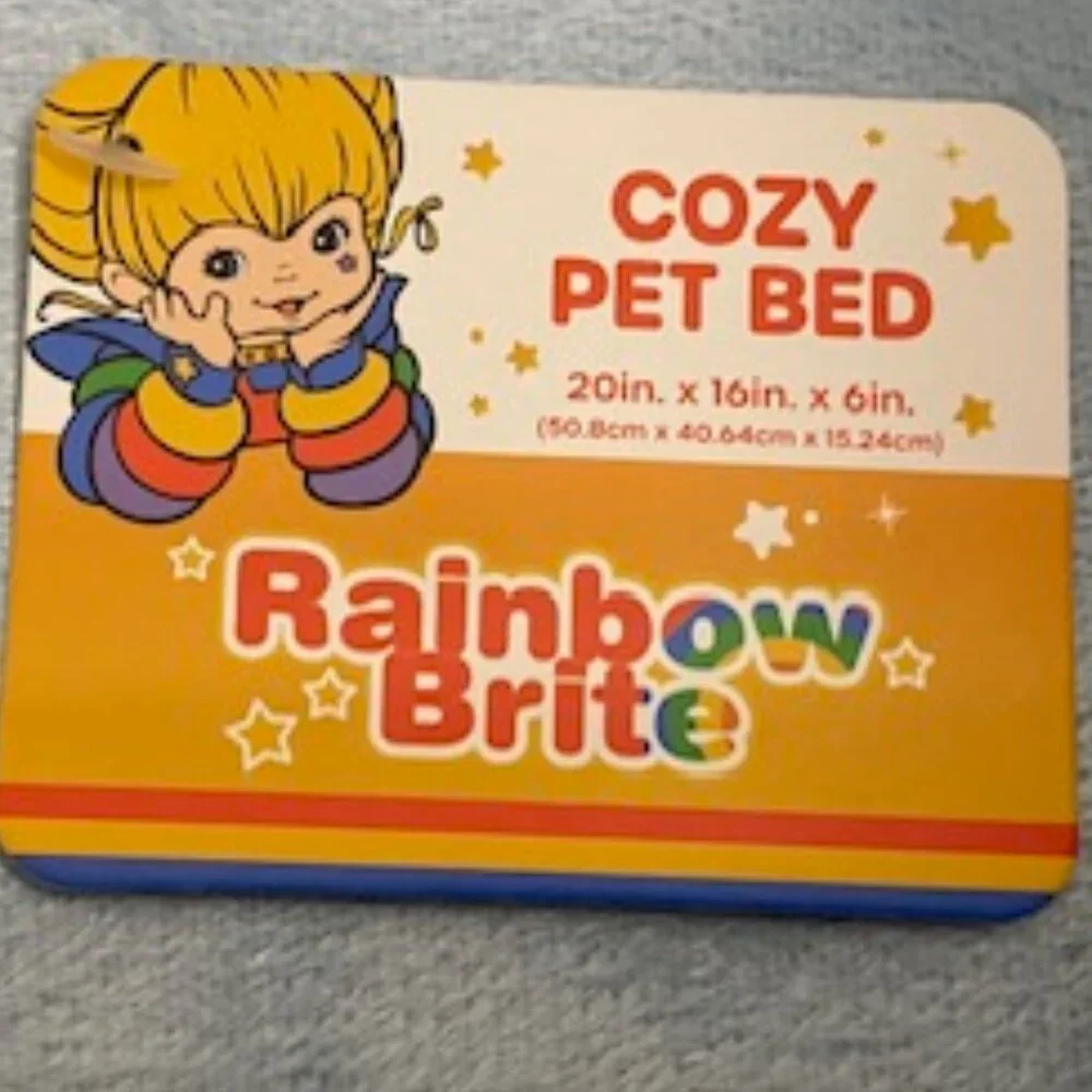 Rainbow Brite *PET* Cozy Bed *20in x16in x 6in